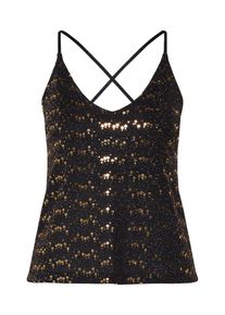 ABOUT YOU, Damen Top 'Mira', Gold / Schwarz