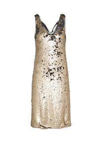 Vila, Damen Kleid 'GLIMP', Gold / Schwarz
