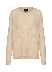 Object, Damen Pullover 'OBJMARYGOLD L/S KNIT PULLOVER', Puder