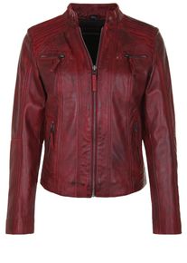 Bruno Banani, Damen Lederjacke 'KEYWEST', Rot