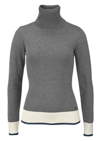 AJC, Damen Rollkragenpullover, Beige / Graumeliert