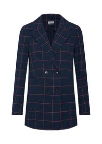 re.draft, Damen Blazer 'Checked Blazer', Navy