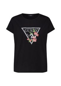 Guess, Damen Shirt 'FOLIAGE', Schwarz