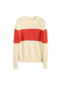 Mango Man, Herren Pullover 'Sundae', Beige / Rot