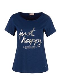 TRIANGLE, Damen T-Shirt, Saphir / Silber