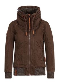 Naketano, Damen Übergangsjacke 'Wonderwaffel nein nein nein', Braun