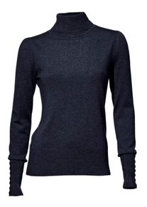 Heine, Damen Rollkragenpullover, Blau