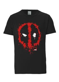 logoshirt, Herren T-Shirt "Deadpool", Rot / Schwarz