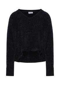 Noisy may, Damen Pullover 'NMMICHELLE L/S V-NECK KNIT 7', Schwarz