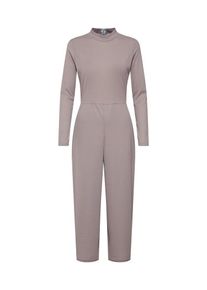 Missguided, Damen Overall 'HIGH NECK LS RIB CULOTTE JUMPSUIT', Taupe