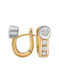 Christ, Damen Ohrstecker '84022829', Gold / Silber