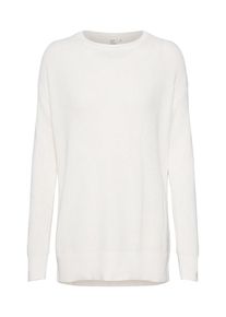 GAP, Damen Pullover 'V-CREW NECK COTTON TUNIC', Creme