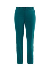 Ulla Popken, Damen Jeggings 'overdyed', Petrol