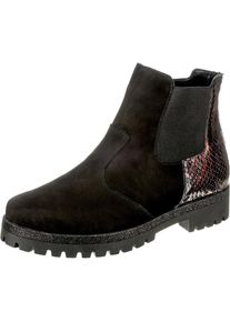 Waldläufer WALDLÄUFER, Damen Stiefeletten, Feuerrot / Schwarz