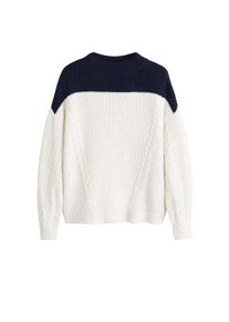 Mango, Damen Pullover 'Cloudy', Nude / Navy