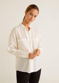 Mango, Damen Hemd 'Mao', Wei&szlig;