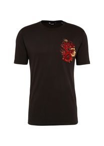 Only & Sons Only & Sons, Herren Dragon Embroidery Shirt, Orangerot / Feuerrot / Schwarz
