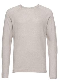 Selected Homme, Herren Strickpullover 'SHNCLASH LINEN CREW NECK', Grau