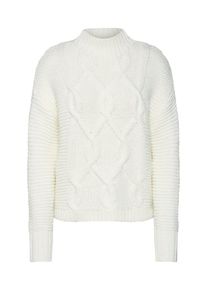 GAP, Damen Pullover 'TEXTURED MOCK-CABLE', Creme