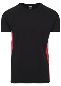 Urban Classics, Herren T-Shirt, Rot / Schwarz / Weiß