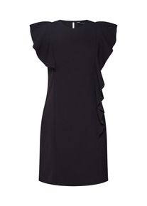 Dorothy Perkins, Damen Kleid 'RUFFLE PONTE SHIFT', Schwarz