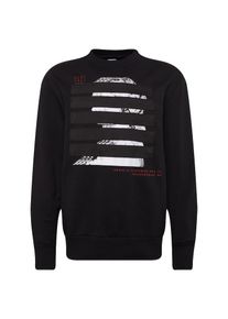 Diesel, Herren Sweatshirt 'S-BAY-YB SWEAT-SHIRT', Grau / Schwarz