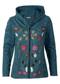Joe Browns, Damen Verspielte Sweatjacke, Petrol / Mischfarben