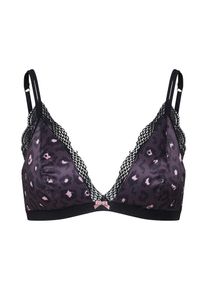 Vila, Damen BH 'WILDTHING', Aubergine / Schwarz