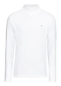 Calvin Klein Jeans, Herren Rollkragen-Longsleeve, Wei&szlig;