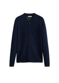 Mango Man, Herren Cardigan 'Lexuszip', Navy