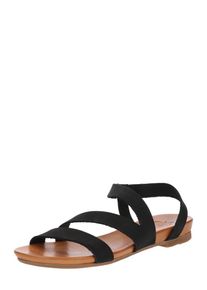 Apple of Eden, Damen Sandale 'Dena', Beige / Schwarz