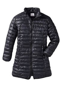 sheego Casual, Damen Stepplongjacke, Schwarz