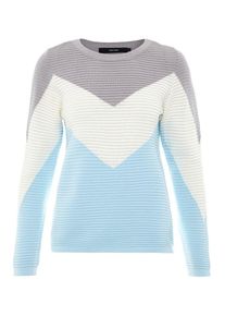 V&eacute;ro Moda VERO MODA, Damen Pullover, Hellblau / Grau / Wei&szlig;