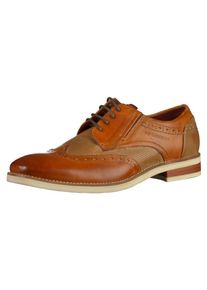 Daniel Hechter, Herren Businessschuhe, Cognac / Brokat