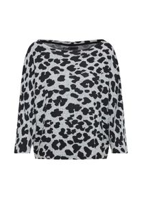 Only, Damen Pullover 'MALA LEO', Grau / Schwarz
