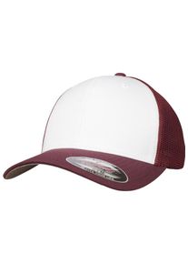 Flexfit, Damen Cap, Merlot / Wei&szlig;