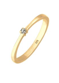 Elli, Damen Ring 'Solit&auml;r', Gold