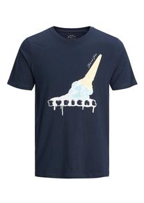 Jack & Jones JACK & JONES, Herren T-Shirt, Marine