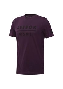 Reebok, Herren Shirt, Aubergine / Schwarz
