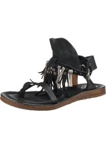 A.S.98, Damen Klassische Sandalen, Schwarz