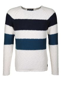 Replay, Herren Pullover, Beige / Blau / Nachtblau