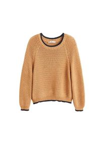 Mango, Damen Pullover 'Jackie', Braun / Schwarz