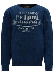 PETROL INDUSTRIES, Pullover, Beige / Blaumeliert