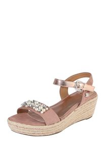 Tom Tailor, Damen Keilsandalen, Altrosa