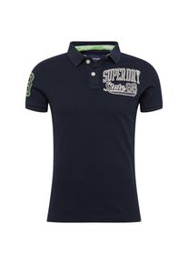 Superdry, Herren T-Shirt 'Classic Superstate Pique Polo', Dunkelblau