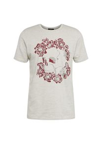 Jack & Jones JACK & JONES, Herren Shirt 'JPRNIEL BLA. TEE SS CREW NECK', Creme / Rot