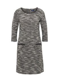 Tom Tailor, Damen Kleid, Schwarz / Weiß