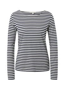 Tom Tailor Denim, Damen Shirt, Dunkelblau / Weiß