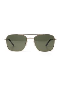 Tom Tailor Denim, Herren Sonnenbrille, Gold / Grün