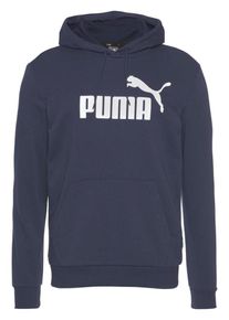 Puma, Herren Kapuzensweatshirt 'ESSENTIAL HOODY TR BIG LOGO', Marine / Wei&szlig;